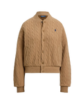 Jaqueta Bomber Tricô Trançado