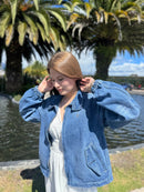 Jaqueta Jeans Bomber