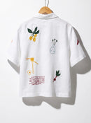 Camisa Oliva Manga Curta
