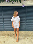Short Oliva Linho