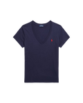 Camisa Polo Algodão com Decote em V