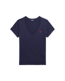 Camisa Polo Algodão com Decote em V