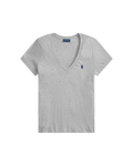 Camisa Polo Algodão com Decote em V